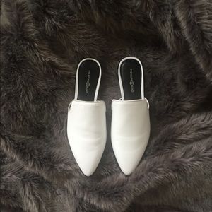 White loafers